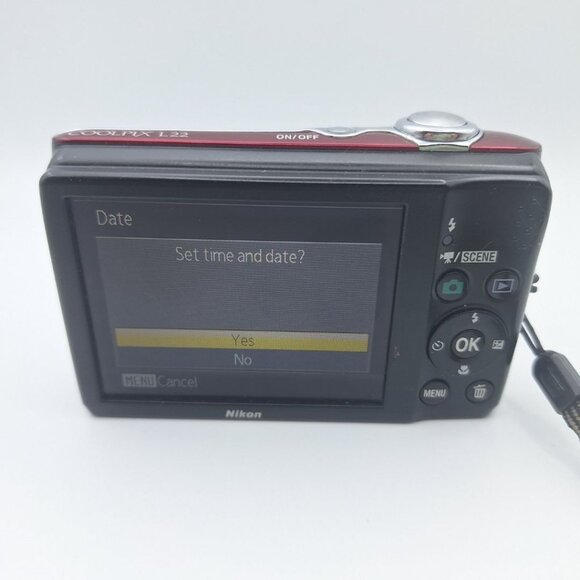 Nikon Red Coolpix L22 Digital Camera 12.0MP 3.6 Optical Zoom Tested Works Travel - Picture 8 of 8
